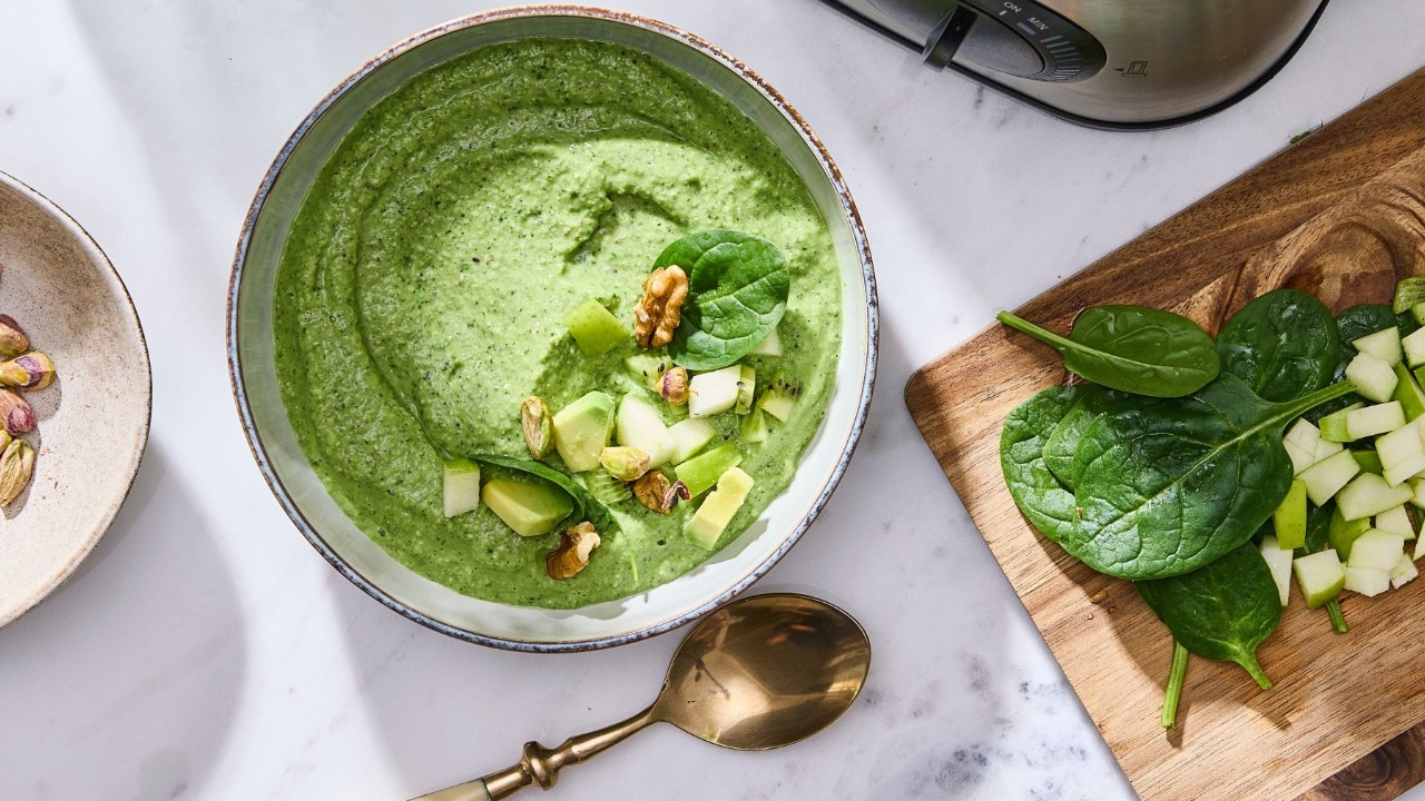 Grøn grød med havregryn