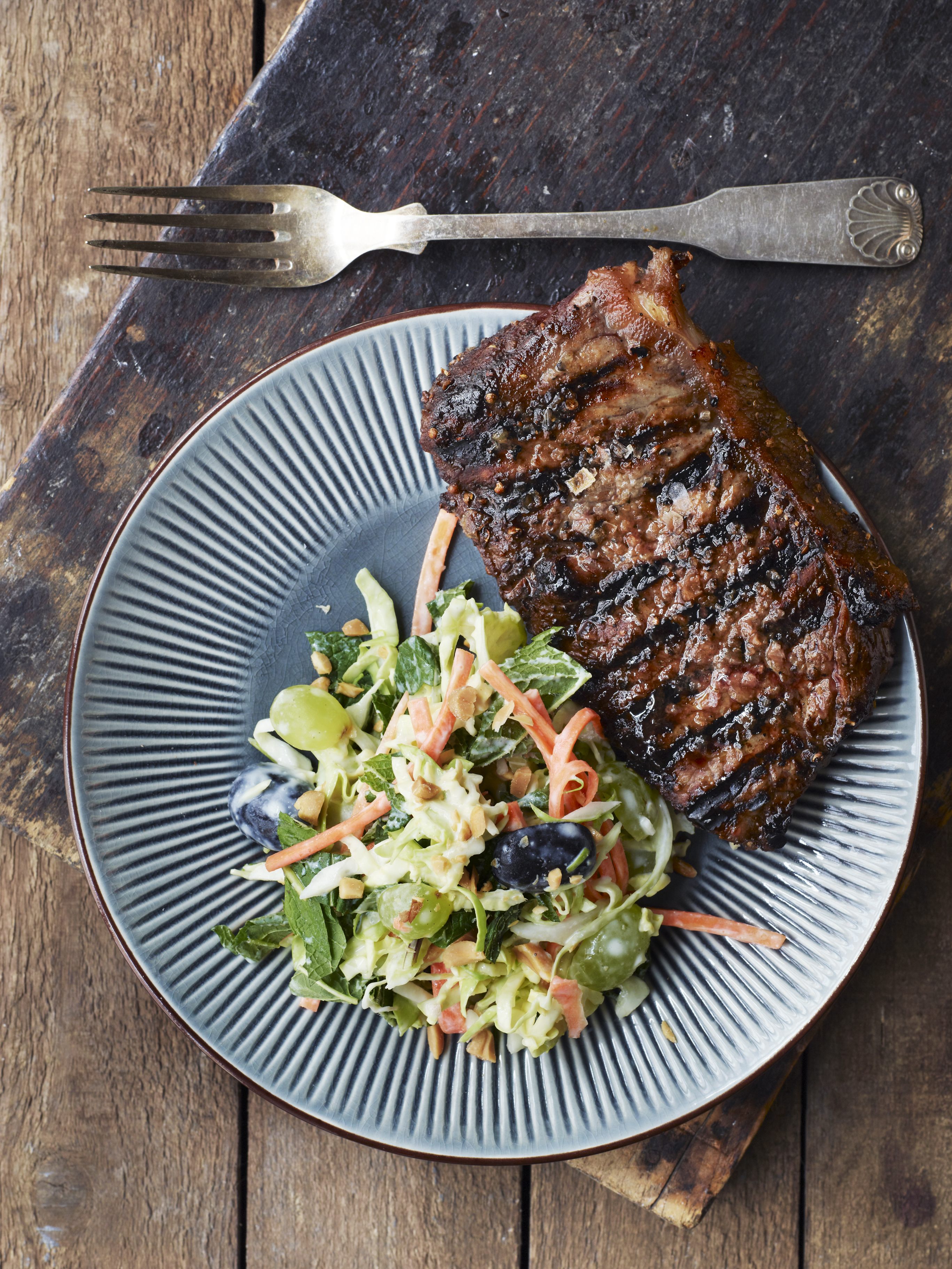 Bøf i kafferub med Savannah-slaw