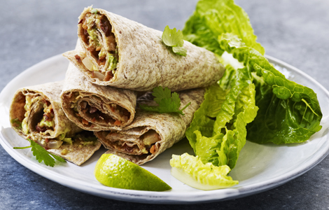 Tortillas med mexicansk kødsovs