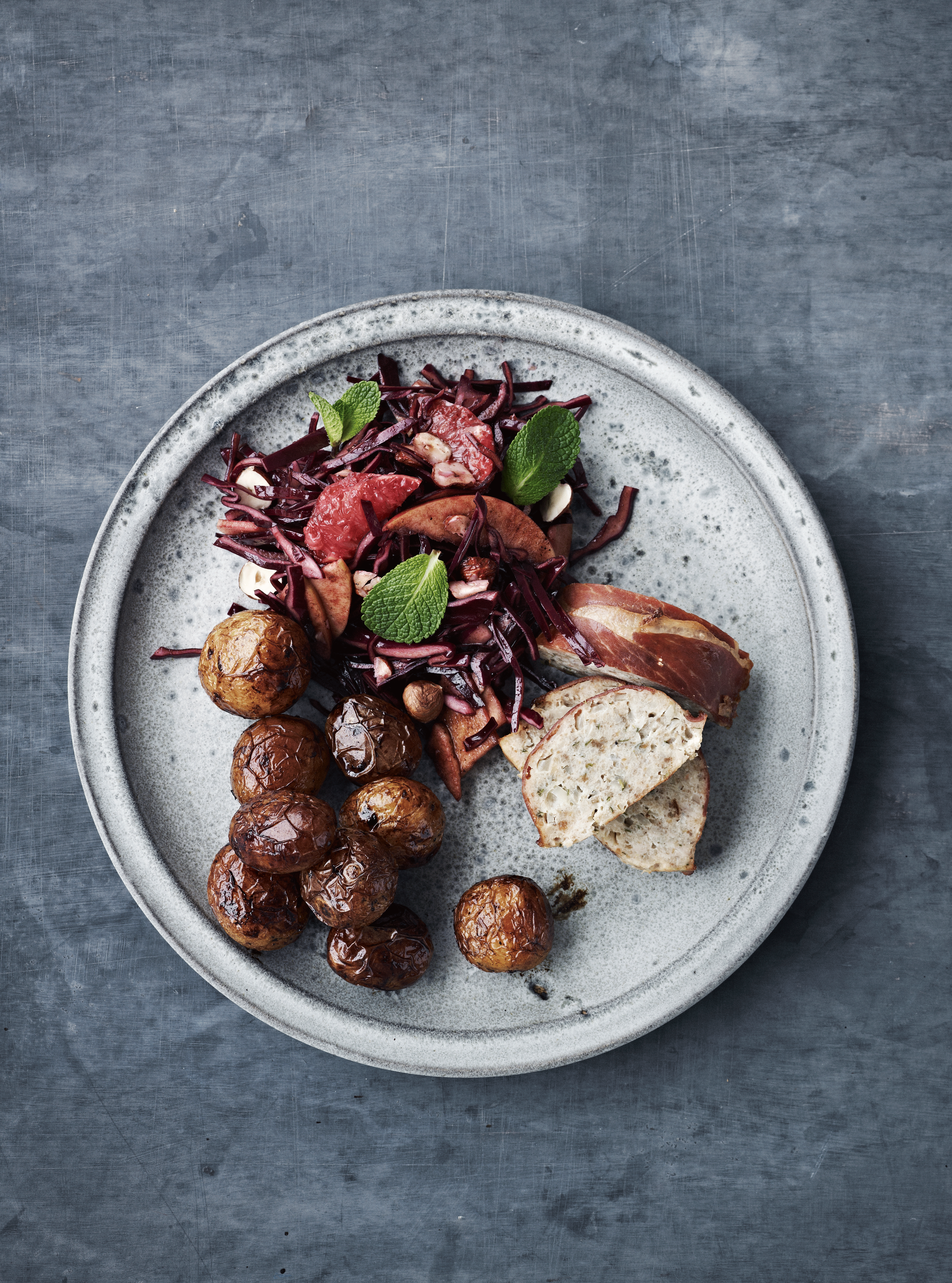 Forloren hare med glaserede kartofler