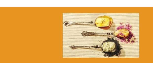 Parfait med birkes, honning/safran samt kastanje