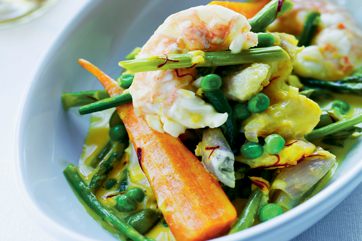 Cassoulet af havkat og jomfruhummer