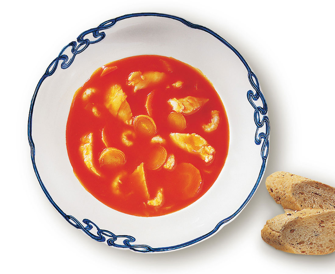 Rød fiskesuppe