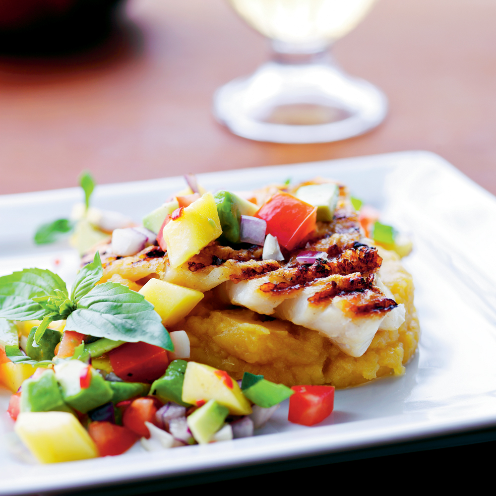 Grillet rødfisk med sprødt skind