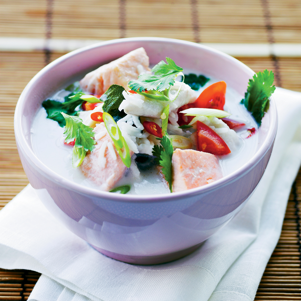 Stærk thailandsk fiskesuppe
