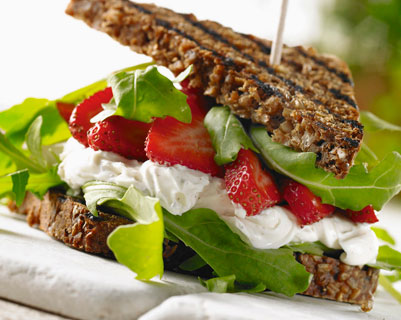 Jordbærsandwich