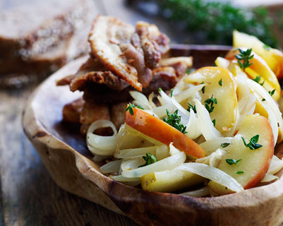 Traditionel opskrift på æbleflæsk