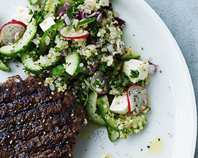Agurkesalat med quinoa 