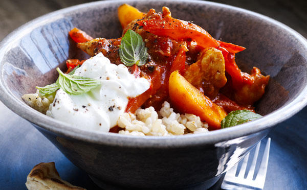 Kylling tikka masala med æbler 