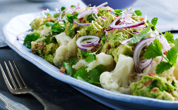 Blomkålsalat med guacamole