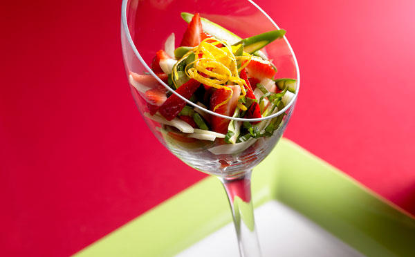 Jordbærsalat med fennikel