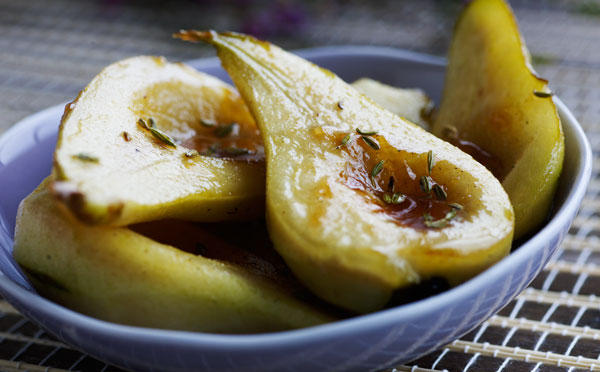 Karamelliserede pærer 