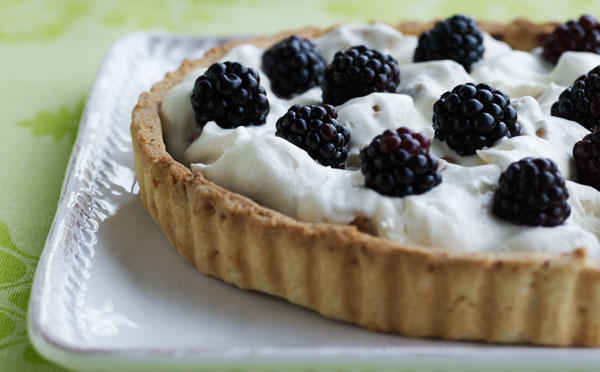 Brombærtærte med chokolade 