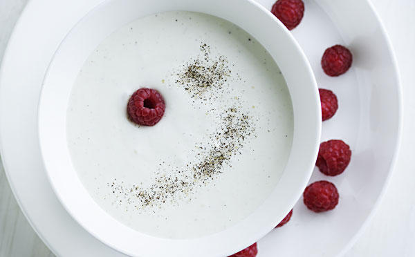 Ymerkold med hindbær