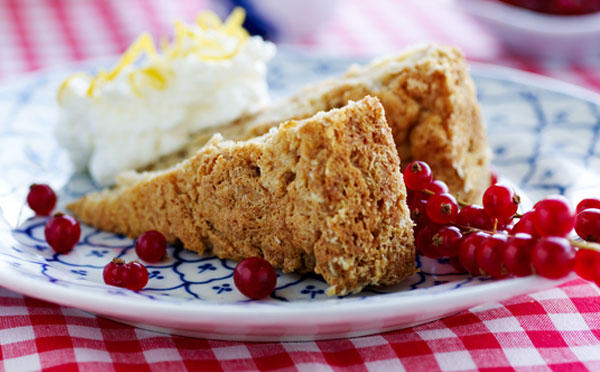 Æbletærte med makroner