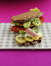 Chorizo med avocado / Kartoffel med skinke