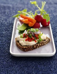 Torskerognsalat med peberfrugt