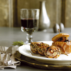 Nøddefrikadeller med cognac og krydderurter