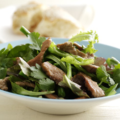 Lun frokostsalat med Skinke Bites
