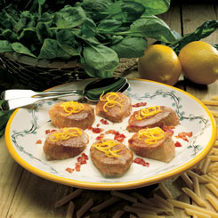 Skinkemignon i citronsauce
