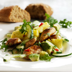 Eksotisk Kyllingesalat