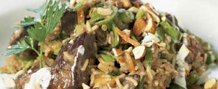 Pilaf med oksekød