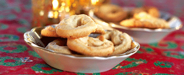 Vaniljekranse med mandler