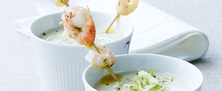 Cremet mandelsuppe
