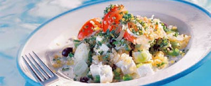 Fetaostsalat med gremolata