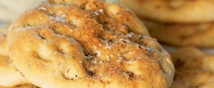 Focacciabrød med oregano og parmesan