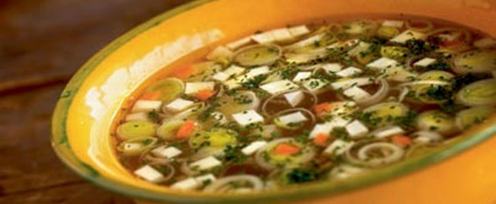 Fransk kødsuppe
