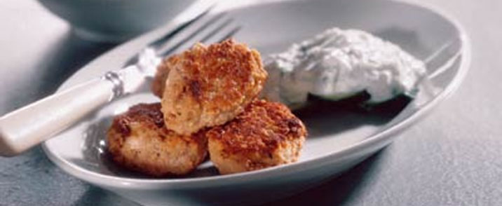 Frikadeller med feta og soltørrede tomater