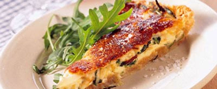 Gorgonzola- og parmesantærte