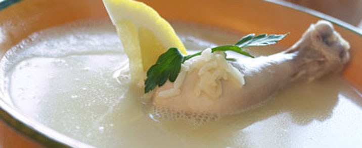 Græsk kyllingesuppe med citron