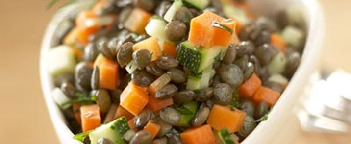 Linsesalat med Le Puy-linser