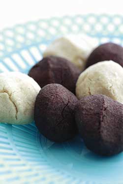 Brune og hvide fedtkager