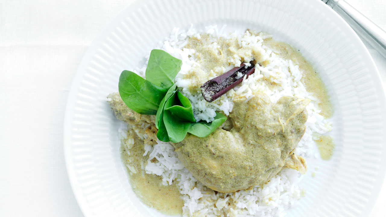 Indisk kylling med safran