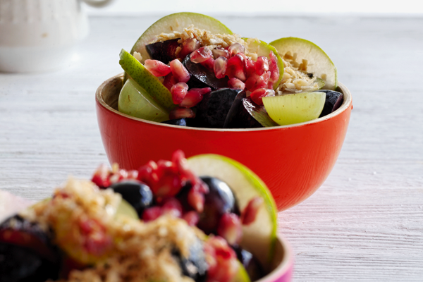 Frugtsalat med kokosdrys