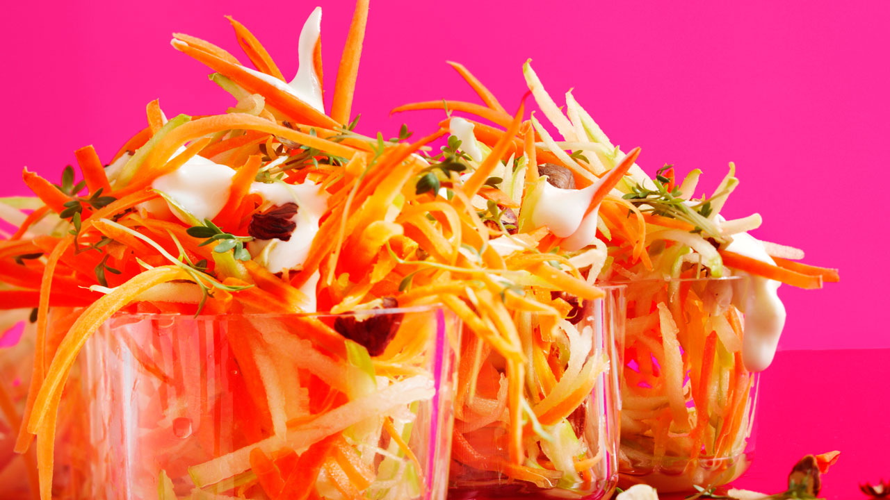 Nordisk rygeostrumba-salat