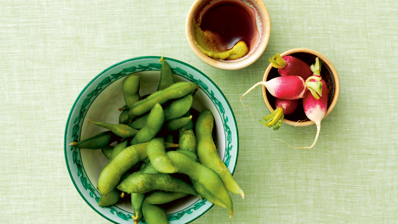 Edamamebønner med wasabimarinade