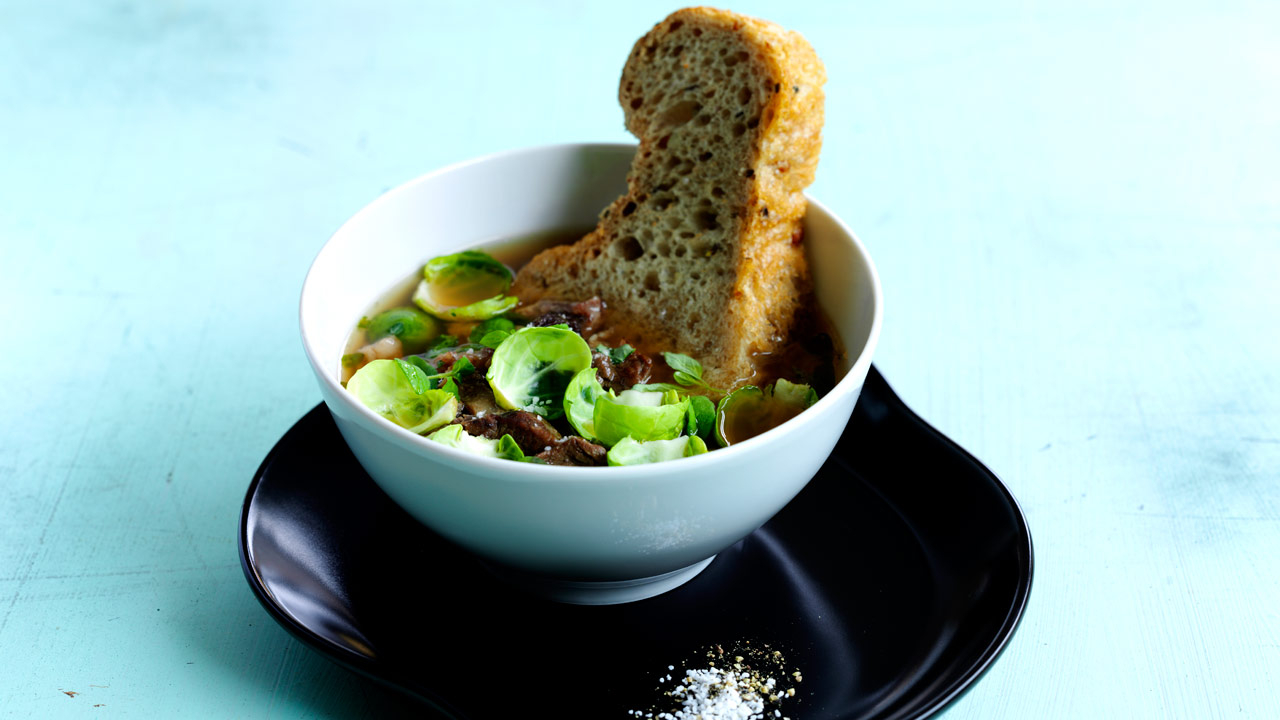 En god oksebouillon eller fond