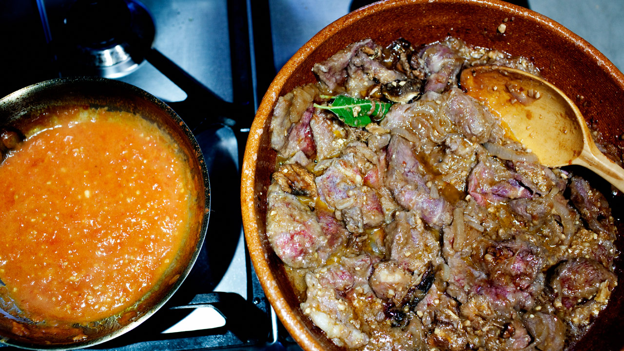 Fricando - Kalvekød med svampe