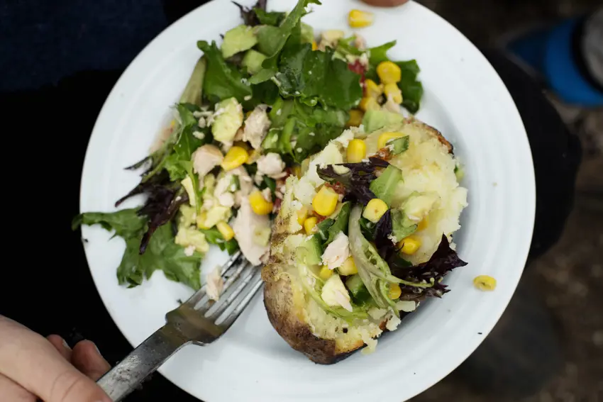 Bålkartofler med fyld