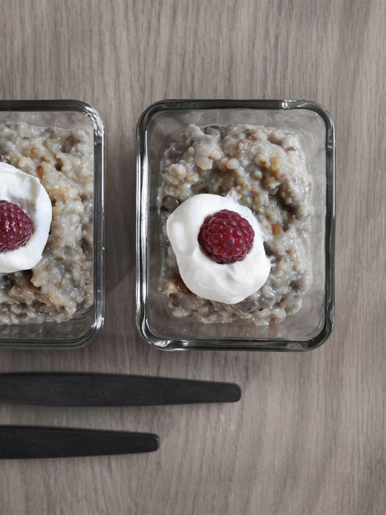 Fuldkornsgrød med hvidtøl