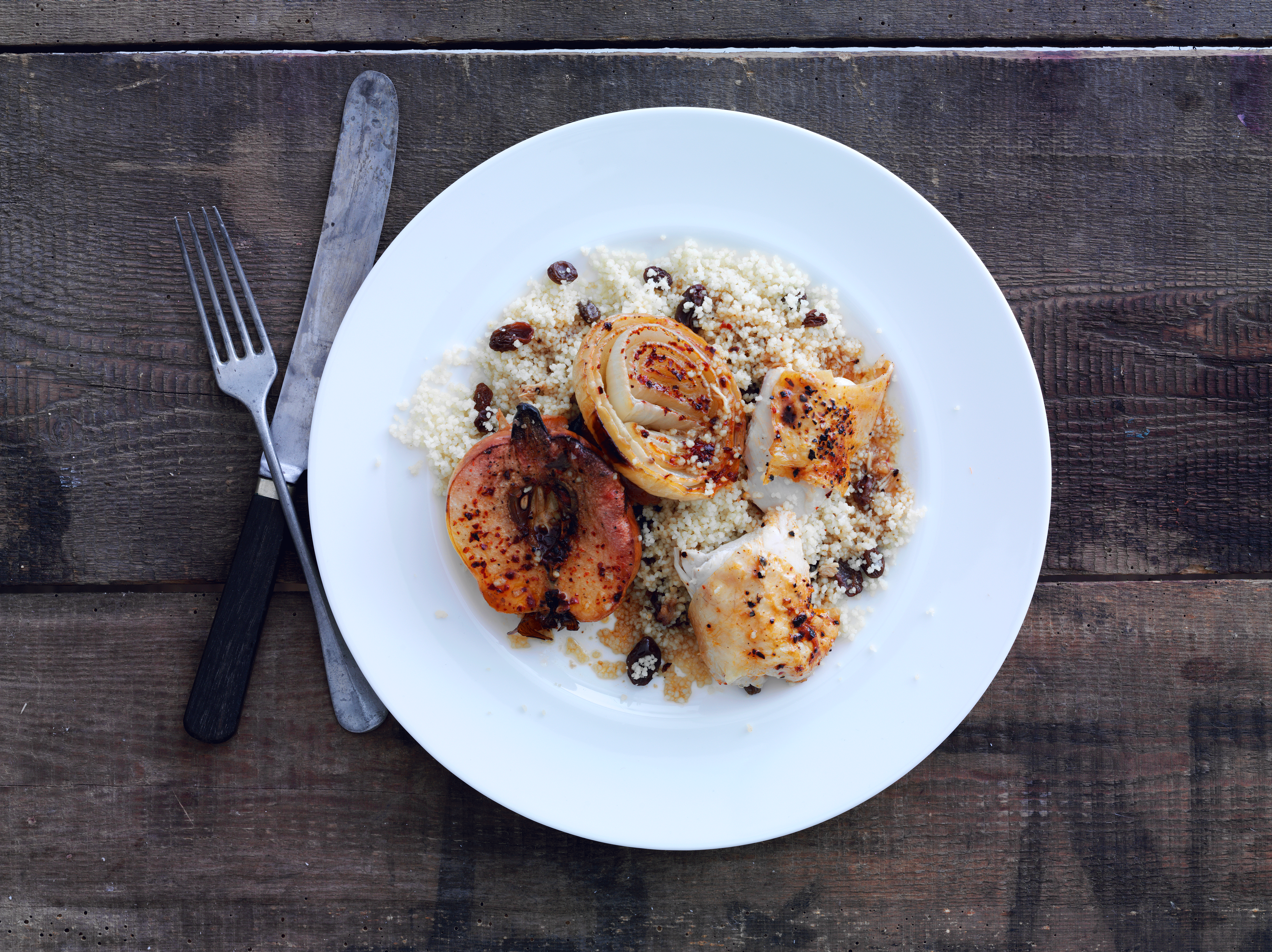 Ovnbagt kylling og kvæder