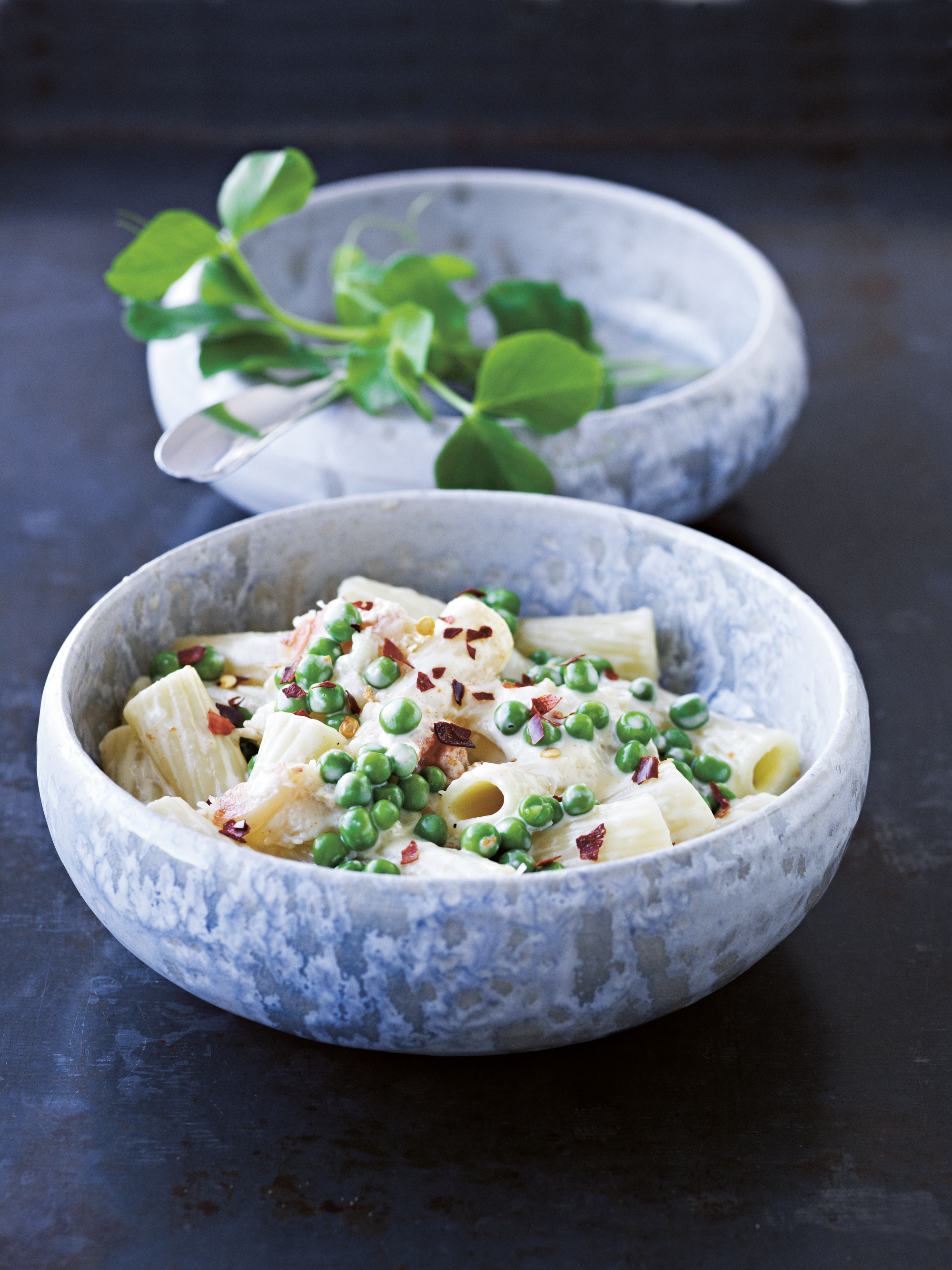 Cremet pasta med krabbe