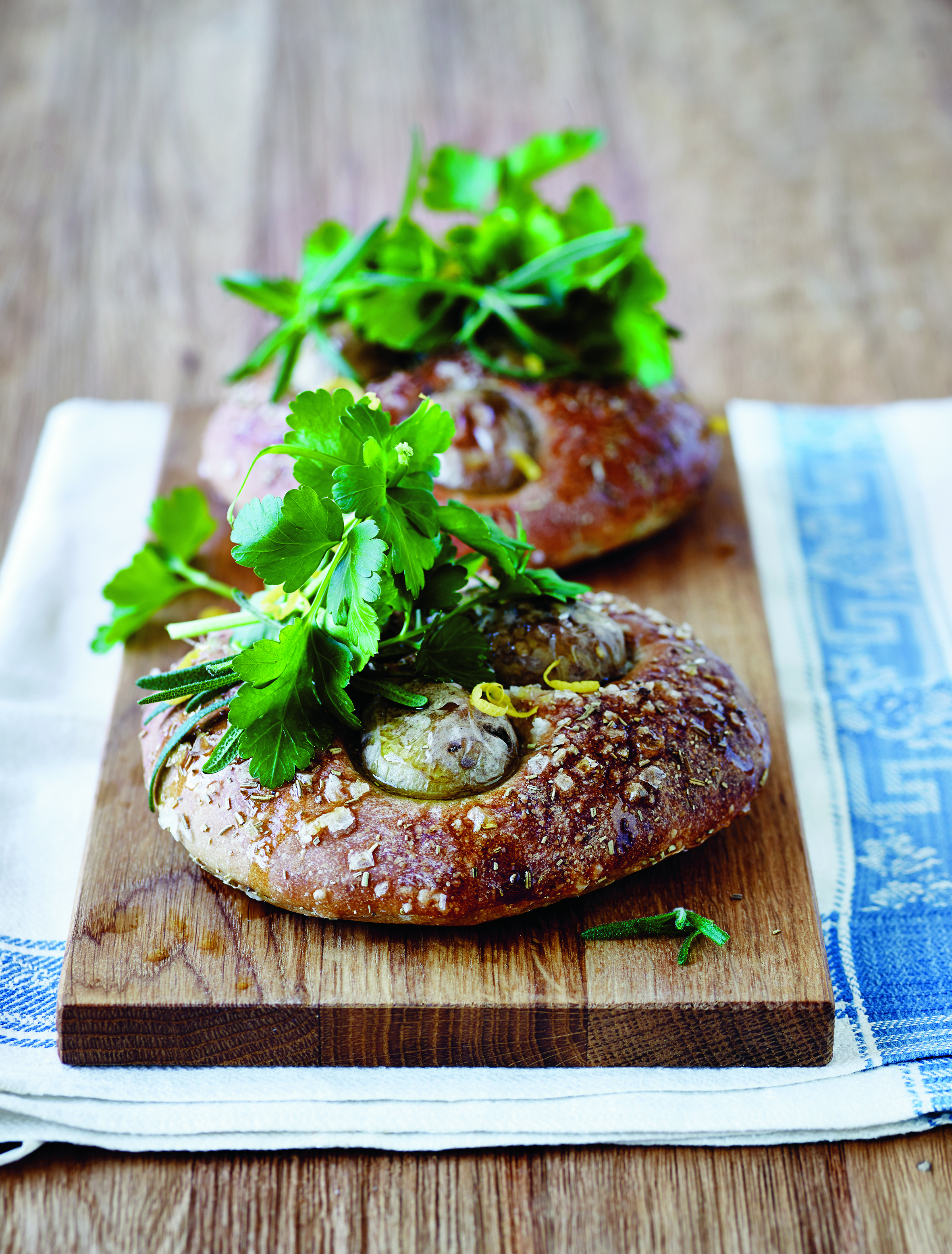 Focaccia med nye kartofler