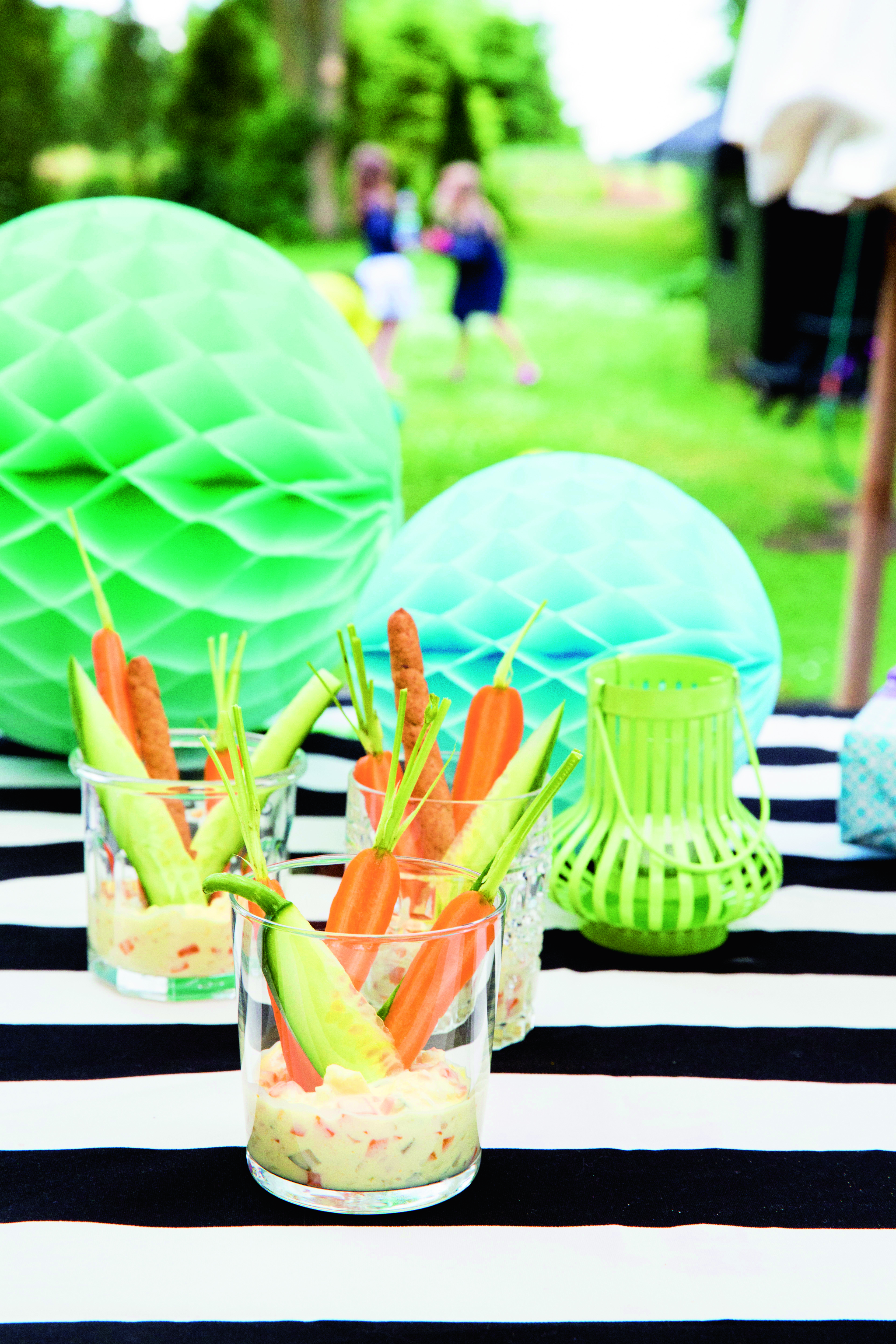 Mild remouladedip med grøntsager