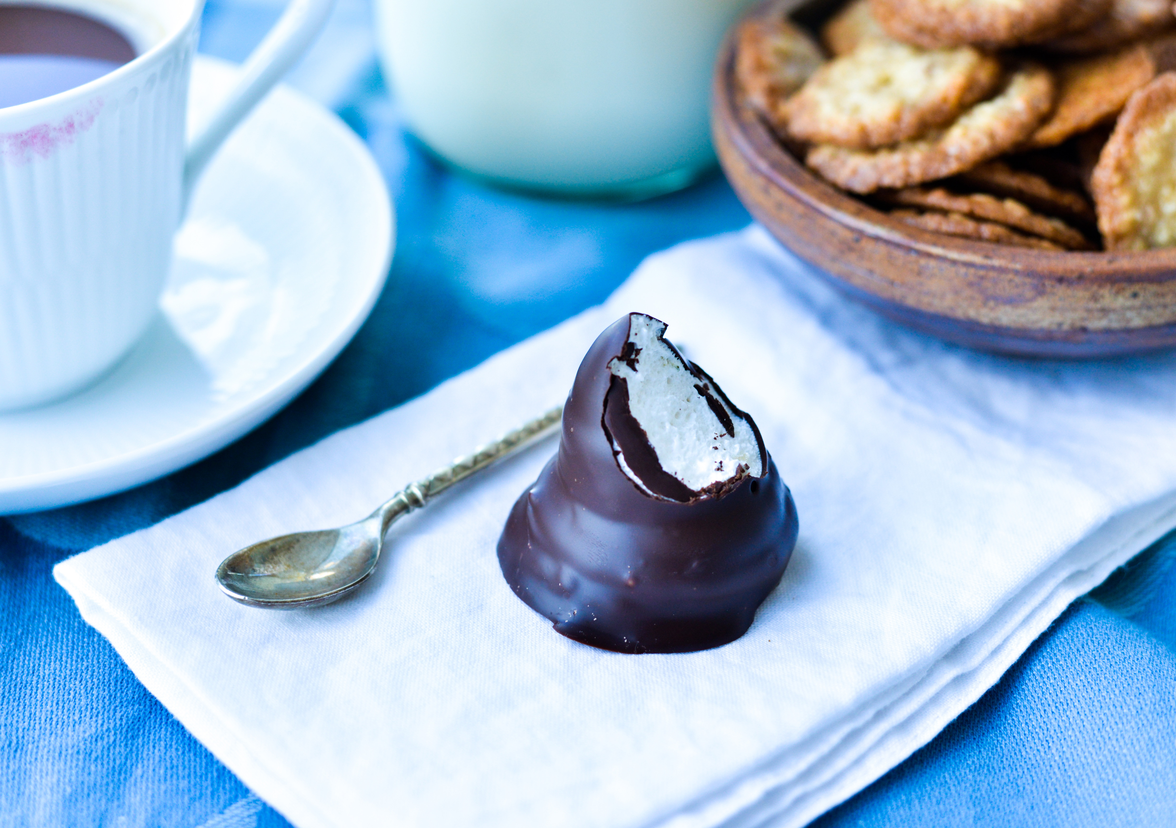 Flødeboller – Klassiske, med vaniljeskum og mørk chokolade