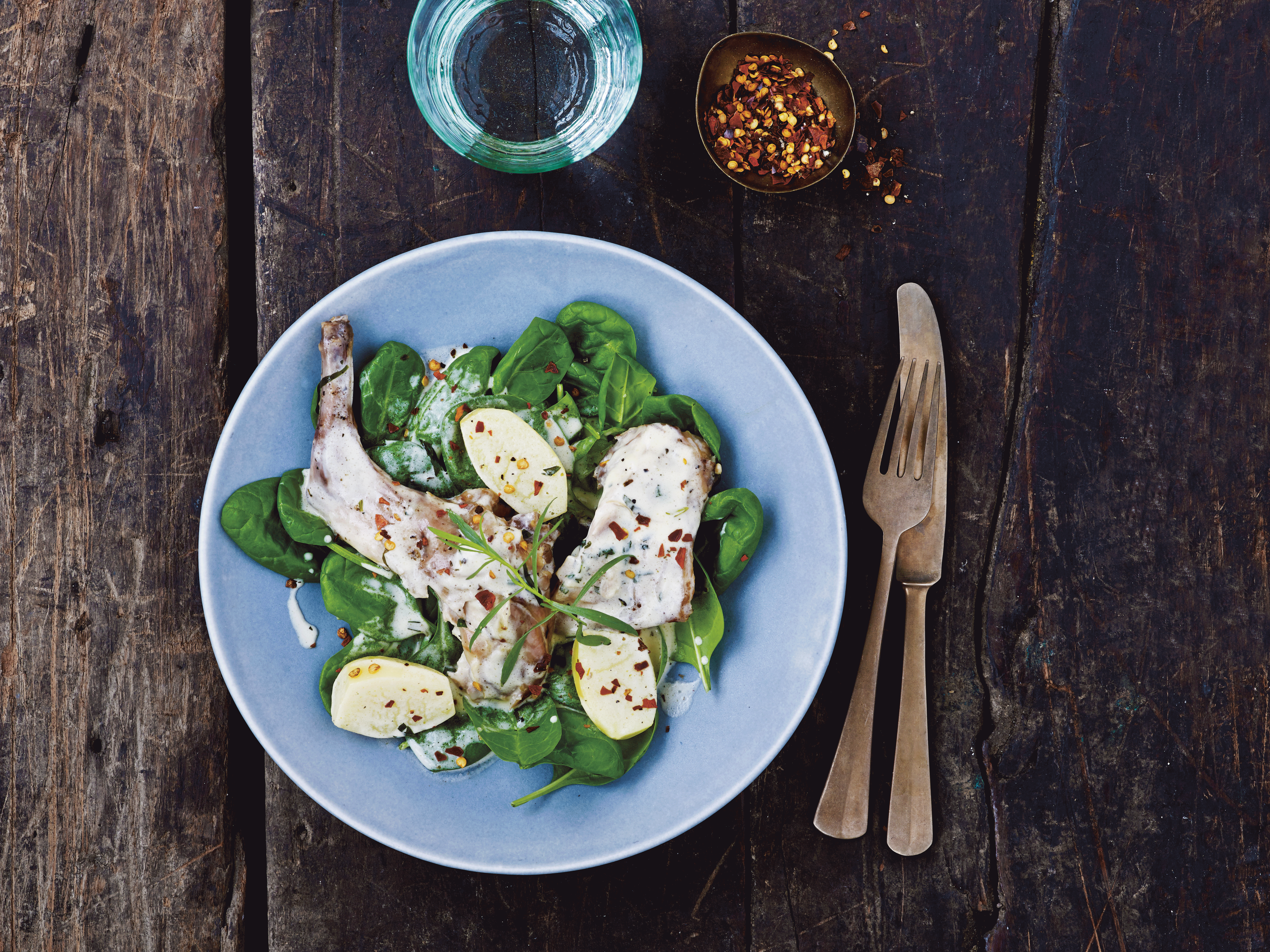 Kanin i estragonsauce